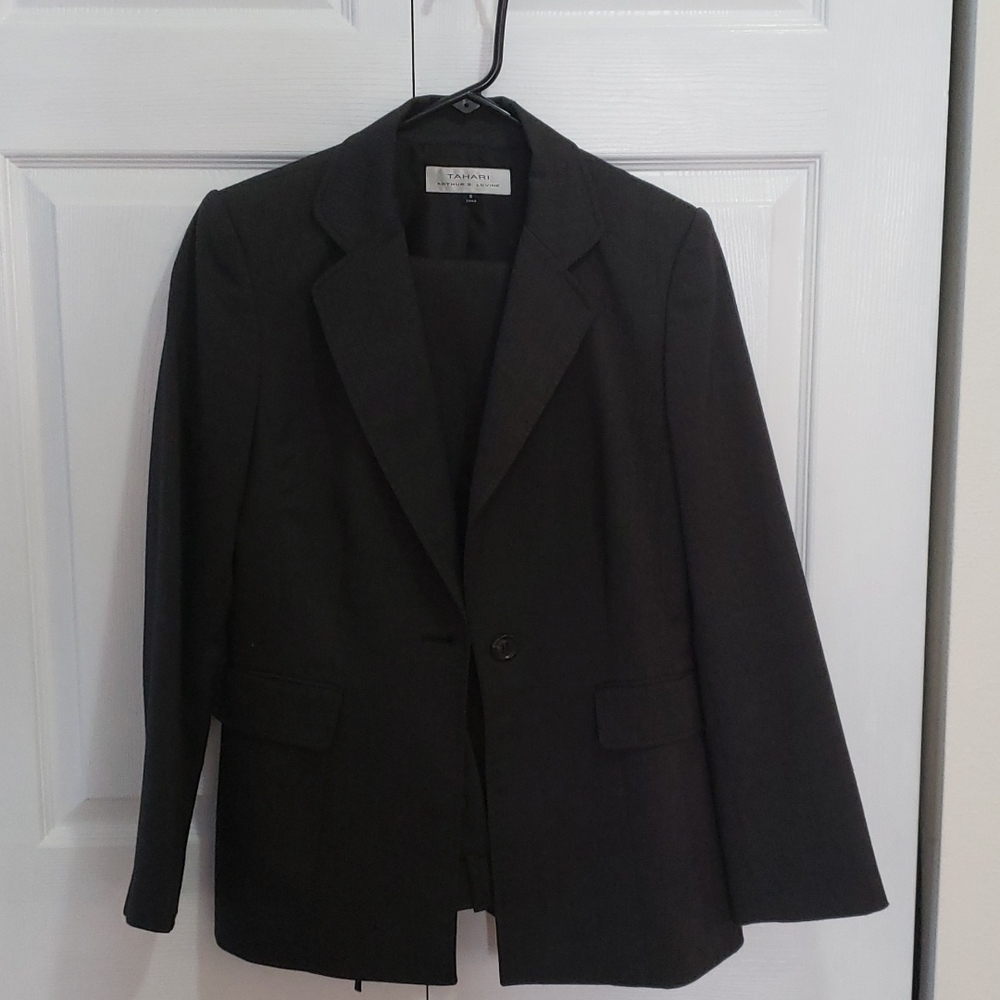 Tahari suiting.  Long blazer with pants